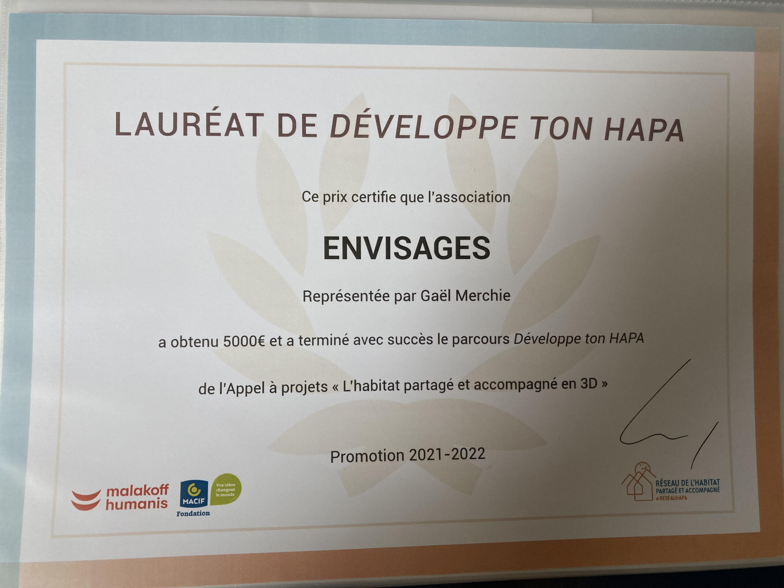 Diplome reseau HAPA 1